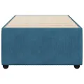 Cadre de lit sans matelas bleu 80x200 cm velours