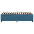 Cadre de lit sans matelas bleu 80x200 cm velours