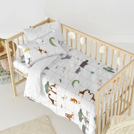 Dekbedovertrek set HappyFriday Mini savanna Multicolour Wieg voor baby
