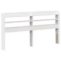 Cadre de lit sans matelas blanc 140x190 cm bois de pin massif