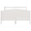 Cadre de lit sans matelas blanc 140x200 cm bois de pin massif