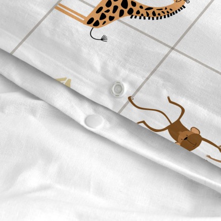 Juego de funda nórdica HappyFriday Mini savanna Multicolor Cama de 80 2