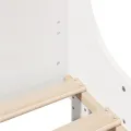 Cadre de lit sans matelas blanc 100x200 cm bois de pin massif