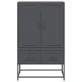 Buffet haut anthracite 68x39x111,5 cm acier