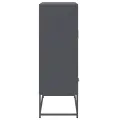 Buffet haut anthracite 68x39x111,5 cm acier