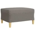 Ensemble de canapés 3 pcs repose-pied et coussins décoratifs