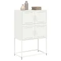 Buffet blanc 68,5x38,5x107 cm acier