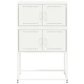 Buffet blanc 68,5x38,5x107 cm acier