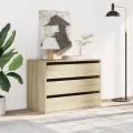 Commode d'angle chêne sonoma 80x41x58 cm bois d'ingénierie