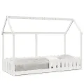 Cadre de lit d'enfants forme de maison sans matelas 80x200 cm