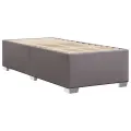 Cadre de lit sans matelas gris 80x200 cm similicuir