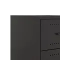 Tables de chevet 2 pcs noir 36x39x43,5 cm acier