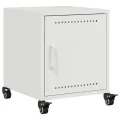 Tables de chevet 2 pcs blanc 36x39x43,5 cm acier