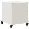 Tables de chevet 2 pcs blanc 36x39x43,5 cm acier