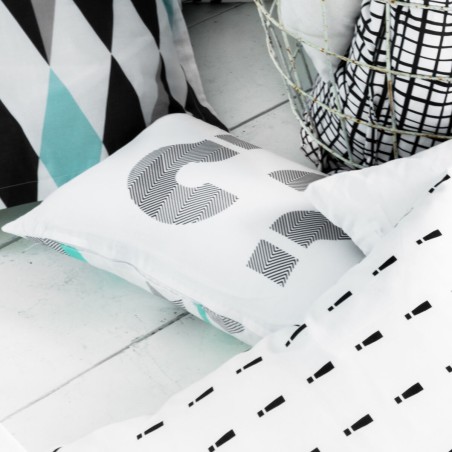 Cushion cover HappyFriday Blanc Five Multicolour 2 Pieces