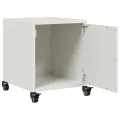 Tables de chevet 2 pcs blanc 36x39x43,5 cm acier