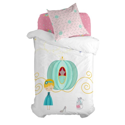 Parure de couette HappyFriday Mr Fox Pumpkin Multicouleur Lit 1 person