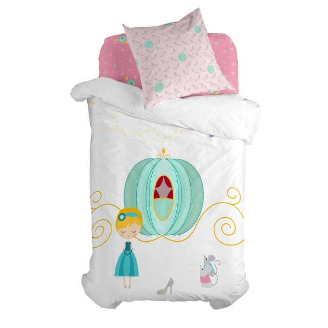 Dekbedovertrek set HappyFriday Mr Fox Pumpkin Multicolour Bed van 80 2