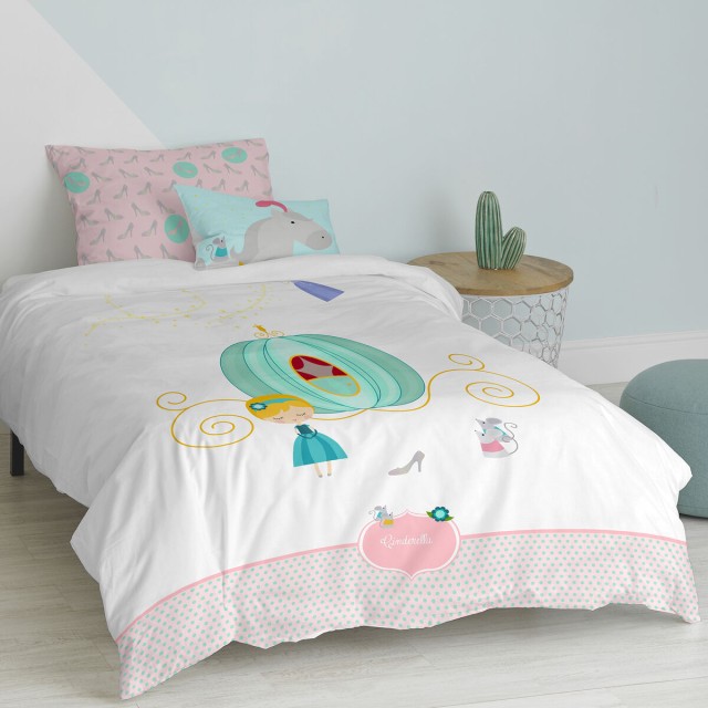 Juego de funda nórdica HappyFriday Mr Fox Pumpkin Multicolor Cama de