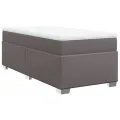 cadre de lit avec matelas Gris 80x200 cm Similicuir