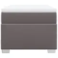 cadre de lit avec matelas Gris 80x200 cm Similicuir