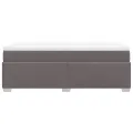 cadre de lit avec matelas Gris 80x200 cm Similicuir