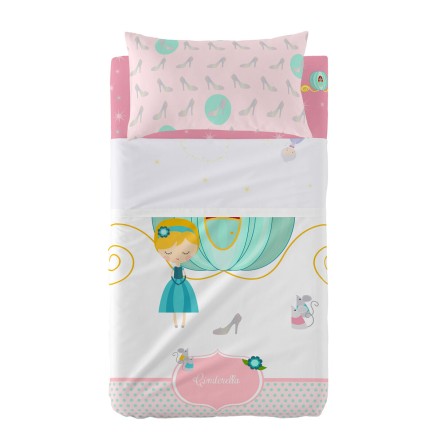 Jeu de draps HappyFriday Mr Fox Pumpkin Multicouleur Lit de bébé 2 P