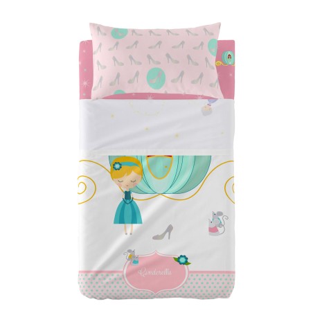 Set di Lenzuola HappyFriday Mr Fox Pumpkin Multicolore Culla Neonato 2