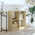 Bibliothèque chêne sonoma 68,5x32x75 cm bois d'ingénierie