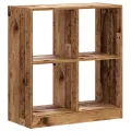 Bibliothèque vieux bois 68,5x32x75 cm bois d'ingénierie