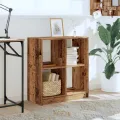 Bibliothèque vieux bois 68,5x32x75 cm bois d'ingénierie