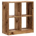 Bibliothèque vieux bois 68,5x32x75 cm bois d'ingénierie