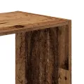 Bibliothèque vieux bois 68,5x32x75 cm bois d'ingénierie