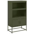 Meuble TV anthracite 100,5x39x60,5 cm acier