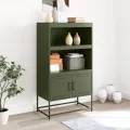 Meuble TV anthracite 100,5x39x60,5 cm acier