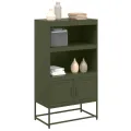 Meuble TV anthracite 100,5x39x60,5 cm acier
