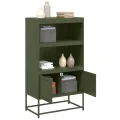 Meuble TV anthracite 100,5x39x60,5 cm acier