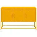 Meuble TV jaune moutarde 100,5x39x60,5 cm acier