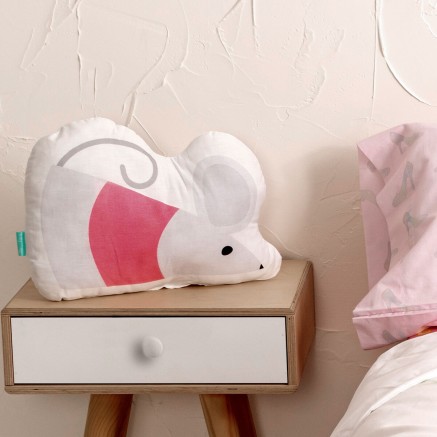 Cojín HappyFriday Mr Fox Multicolor Ratón 40 x 30 cm 2