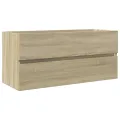 Armoire de lavabo de salle de bain chêne sonoma 100x38,5x45 cm