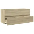 Armoire de lavabo de salle de bain chêne sonoma 100x38,5x45 cm