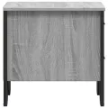 Tables de chevet 2 pcs sonoma gris 40x41x40cm bois d'ingénierie