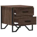 Tables de chevet 2pcs chêne marron 40x41x40cm bois d'ingénierie