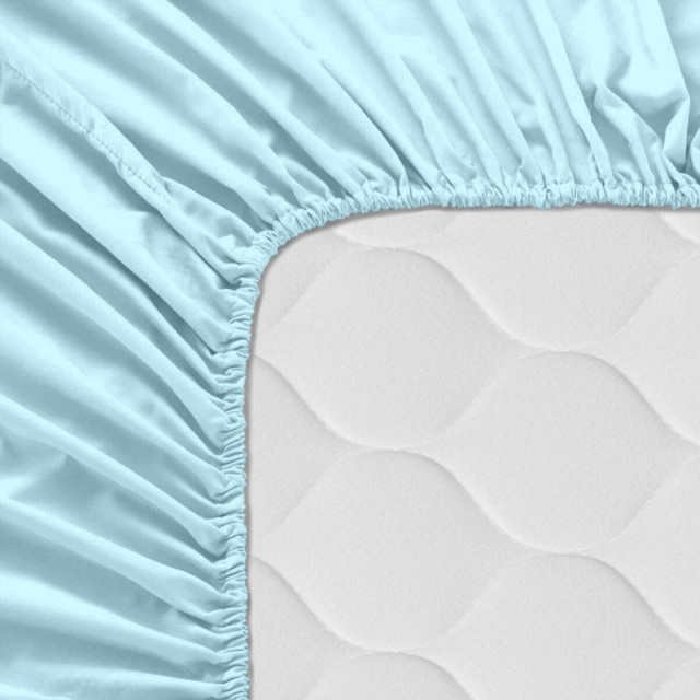 Lenzuolo con angoli HappyFriday BASIC KIDS Azzurro 60 x 120 x 14 cm