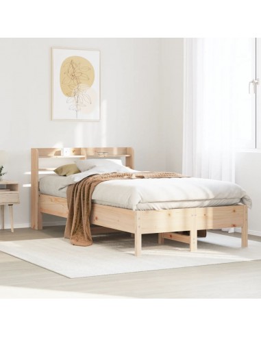 Cadre de lit sans matelas 120x190 cm bois de pin massif