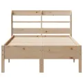 Cadre de lit sans matelas 120x190 cm bois de pin massif