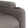 Fauteuil inclinable électrique taupe tissu