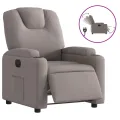 Fauteuil inclinable électrique Taupe Tissu