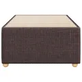 Cadre de lit sans matelas marron foncé 90x190 cm tissu