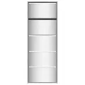 Armoire à chaussures miroir 5 niveaux sonoma gris 63x17x169,5cm